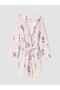 Rmz Gi̇yi̇m Farkiyla Aristocats Printed Cotton Girls' Bathrobe