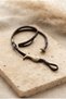 Handmade Real Leather and Brass Fish Detail Two-Wrap Special Design Bracelet - 5