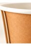 100 Pcs 14 oz Double Wall Kraft Coffee Cup Without Lid Double Wall Hot Drink Paper Cup - 3