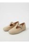 Genuine Leather Cream Buckle Anatomical Sole Women's Shoes - 3