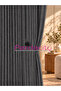 Luxury Net Anthracite Tulle Curtain, Modern and Aesthetically Pleasing, Straight Cut (Extra Foam), Suitable for Any Room. - 7