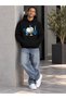 Unisex Iron Egg Design Printed Sweatshirt