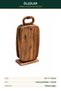 Acacia Wood Presentation and Cutting Board Set 4 Pieces with Stand and Handles 15X7X30 cm - 5