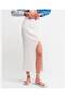 Elastic Waist High Waist Knitwear Skirt - 4