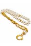 Reis Tesbihi 10 mm Majorca Pearl – Gold Color Plated Tassel Moon Star Gift Stylish Premium Tesbih - 2