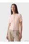 Alita City Lcw Everyday Pink Knitwear Patterned Women's Cardigan with a Difference