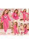 Ss Gi̇yi̇m Girls' Heart Printed Tracksuit Set – Sweatshirt and Jogger Pants 2-Piece Set - 3