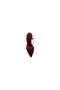 Studio Halo 50 Burgundy Leather Pointed Toe, Buckle Detailed Mid-Heel Slingback Shoes - 4