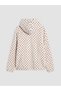 Lcw Kids Ecru Polka Dot Girls' Plush Zippered Sweatshirt - 3