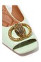 Chelsea Block Heeled Sandals - Pastel Green - 4