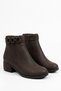 Rotense Women's Heeled Boots with Side Buckle, Brown Emerald - 2