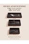 Handmade Premium 3-Piece Leather Tray Set - Coffee Table, Entryway, Bathroom, Makeup, Jewelry, and Presentation Tray