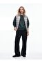 Relaxed Fit Faded Fabric Text Printed Green Sweatshirt