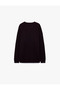 Crew Neck Long Sleeve Comfortable Fit Knitwear Sweater - 2