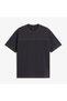 Contrast Stitch Loose Fit Men's Gray T-Shirt