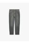 Normal Waist Five-Pocket Cotton Tapered Fit Jean Pants