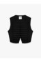 Mandarin Collar Napoleon Buttoned Sleeveless Vest