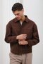 Stylish Cashmere Jacket/Mantle with Hidden Zipper Detail - 3