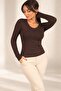 Women's Finger-Through Modal Blouse