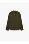 Regular Fit Cotton Buttoned Court Collar Long Sleeve Shirt