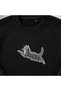 Realistic Jumping Kitten Embroidered Crew Neck Sweatshirt Unisex