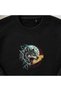 Lightning Wolf Howling Full Moon Embroidered Crew Neck Sweatshirt Unisex