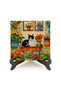 Cat Printed Wooden Tabletop 10X10 1G-Kedi3 - 2