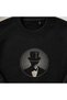 Mysterious Gentleman Gothic Silhouette Embroidered Crew Neck Sweatshirt Unisex