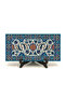 Rüstem Paşa Mosque Tile Pattern Printed Wooden Tabletop 10X20 2G-Çinirpc33B - 2