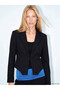 Alita City Lcw Vision Black Plain Standard & Regular Women's Blazer Jacket with a Difference