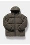 Regular Fit Hooded Buttoned Lined Men's Green Coat - 6