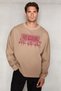 Kael men's front embroidery detailed beige sweatshirt - 4