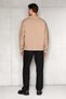 Kael men's front embroidery detailed beige sweatshirt - 6