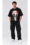 Kakashi Hatake Anime Printed Oversize T-Shirt Unisex Black White - 2