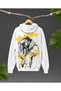 Gachiakuta Jabber Wonger Oversize Hooded Sweatshirt Anime Printed Black White