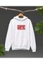 Jojo Inspired Thicc Oversize Hooded Sweatshirt Unisex Black White - 3