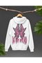 Be Not Afraid Anime Inspired Oversize Hoodie Pink Winged Graphic Print