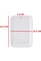 Disposable Rectangle Plastic Plates by 3p Plastic (Rectangular 3) - 4