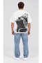 Kakashi Hatake Anime Printed Oversize T-Shirt Unisex Black White - 2