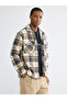Esvab • Modern & Distinctive Comfortable Fit Checkered Embroidered Men's Lumberjack Shirt Jacket