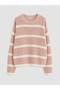 Zero Roba Collar Striped Girls' Knitwear Sweater from Uzg Store for Style Enthusiasts - 2
