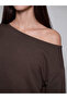Esvab • Modern & Distinctive Wide Roba Collar Soft Touch Women's Sweatshirt - 3