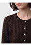 Esvab • Modern & Distinctive Hair Braid Embroidered Women's Knitwear Cardigan - 3