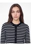 Timeless Clothing & Timeless Choices Zero Roba Collar Striped Women's Knitwear Cardigan - 3