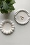Decorative Bubble 2-Piece Decorative Concrete Plate Jewelry Plate Coaster - 2