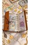 Drawstring Accumulation Agenda Leafy Model Double Layer Thermo Leather Inside Suede 5-File Budget Planner - 2