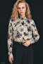 Floral Patterned Blouse - Blue
