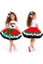 UAE National Day Dress for Girls Tutu Skirt T-Shirt Set With Hair Accessor