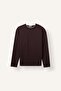 Regular Fit Double Collar Detailed Waffle Long Sleeve Basic T-Shirt I2051Ax26Wn - 8