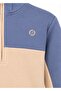 Organic Double Color Half Zipper Blue Winter Boys' Sweatshirt - 6